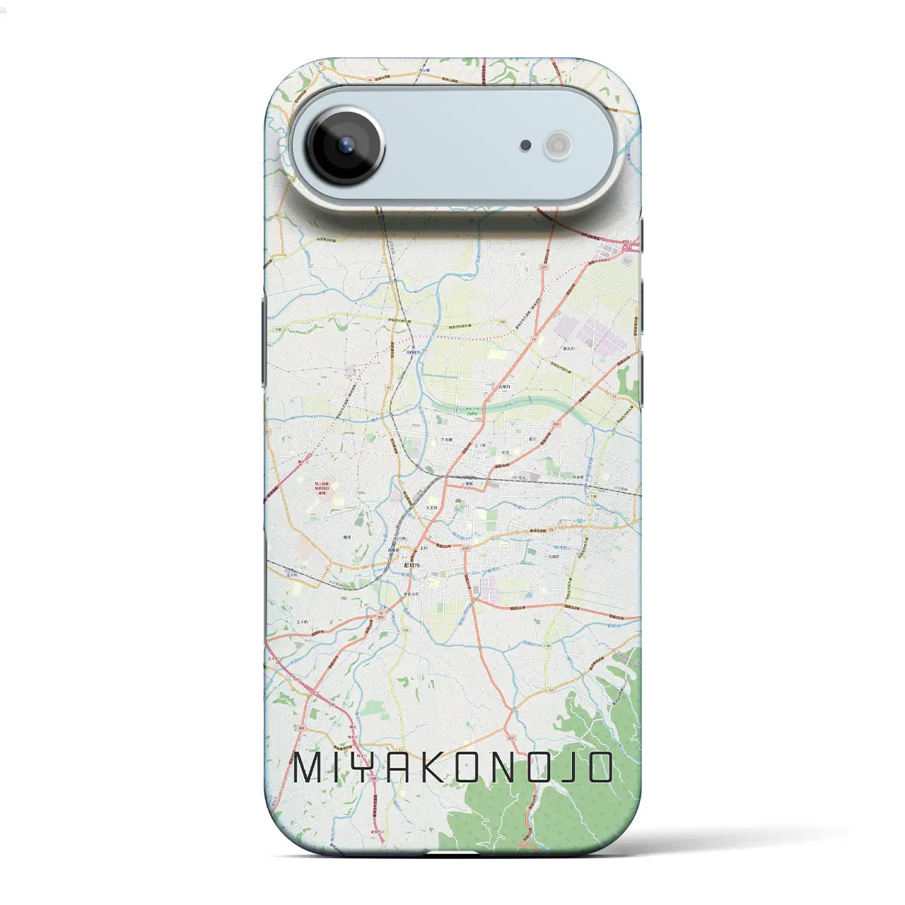 【都城(宮崎県)】地図柄iPhoneケース(バックカバータイプ)