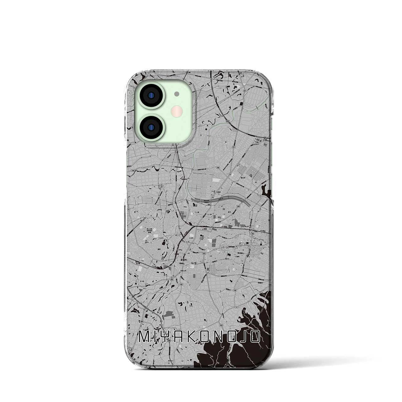 【都城(宮崎県)】地図柄iPhoneケース(クリアタイプ)