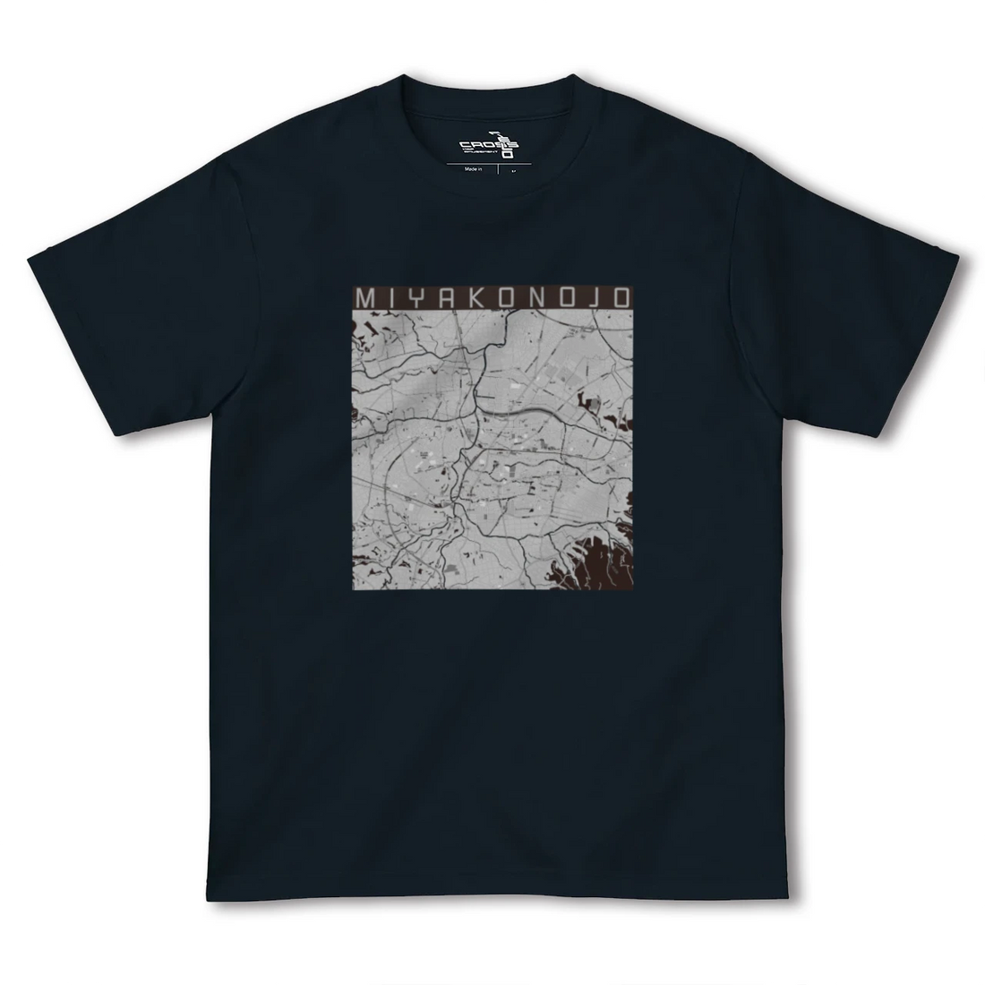 【都城(宮崎県)】地図柄ヘビーウェイトTシャツ