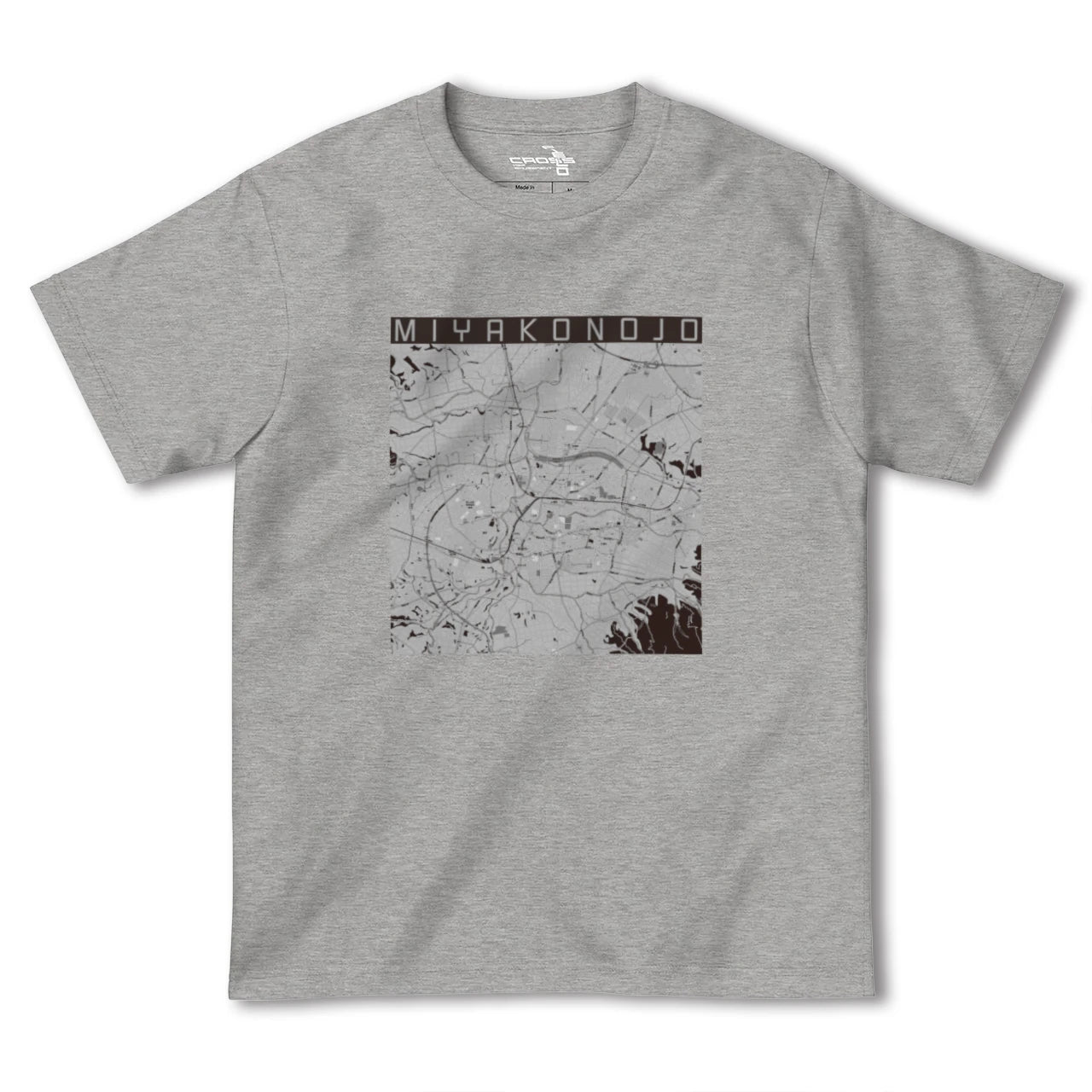 【都城(宮崎県)】地図柄ヘビーウェイトTシャツ