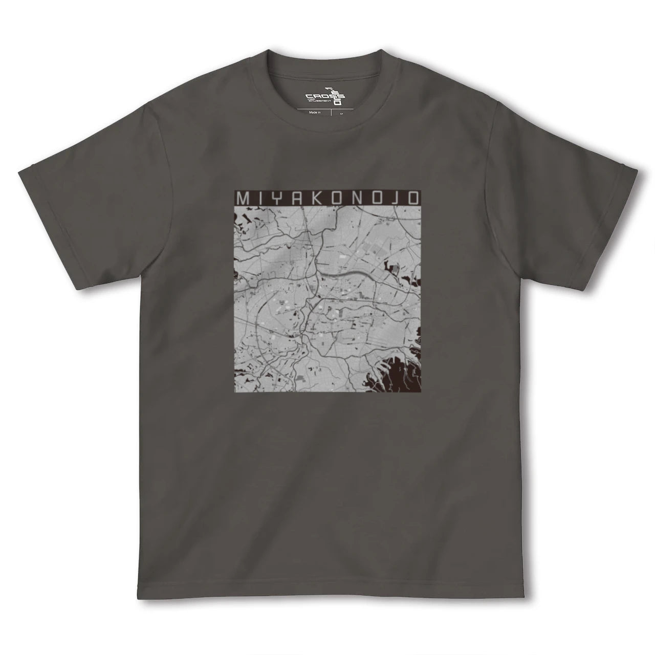 【都城(宮崎県)】地図柄ヘビーウェイトTシャツ