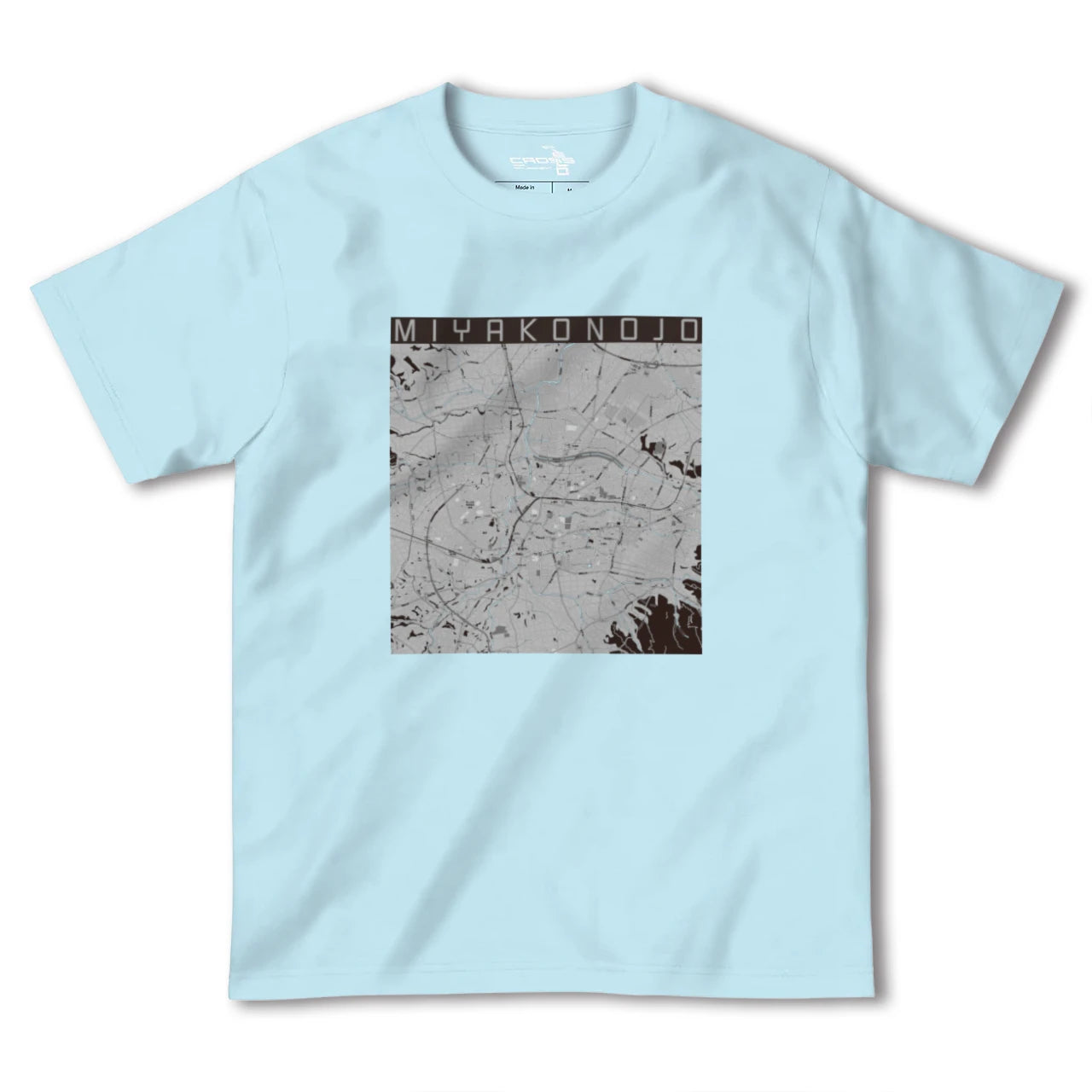 【都城(宮崎県)】地図柄ヘビーウェイトTシャツ