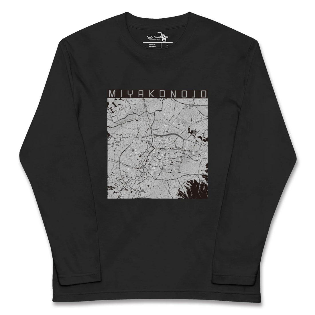 【都城(宮崎県)】地図柄ロングスリーブTシャツ