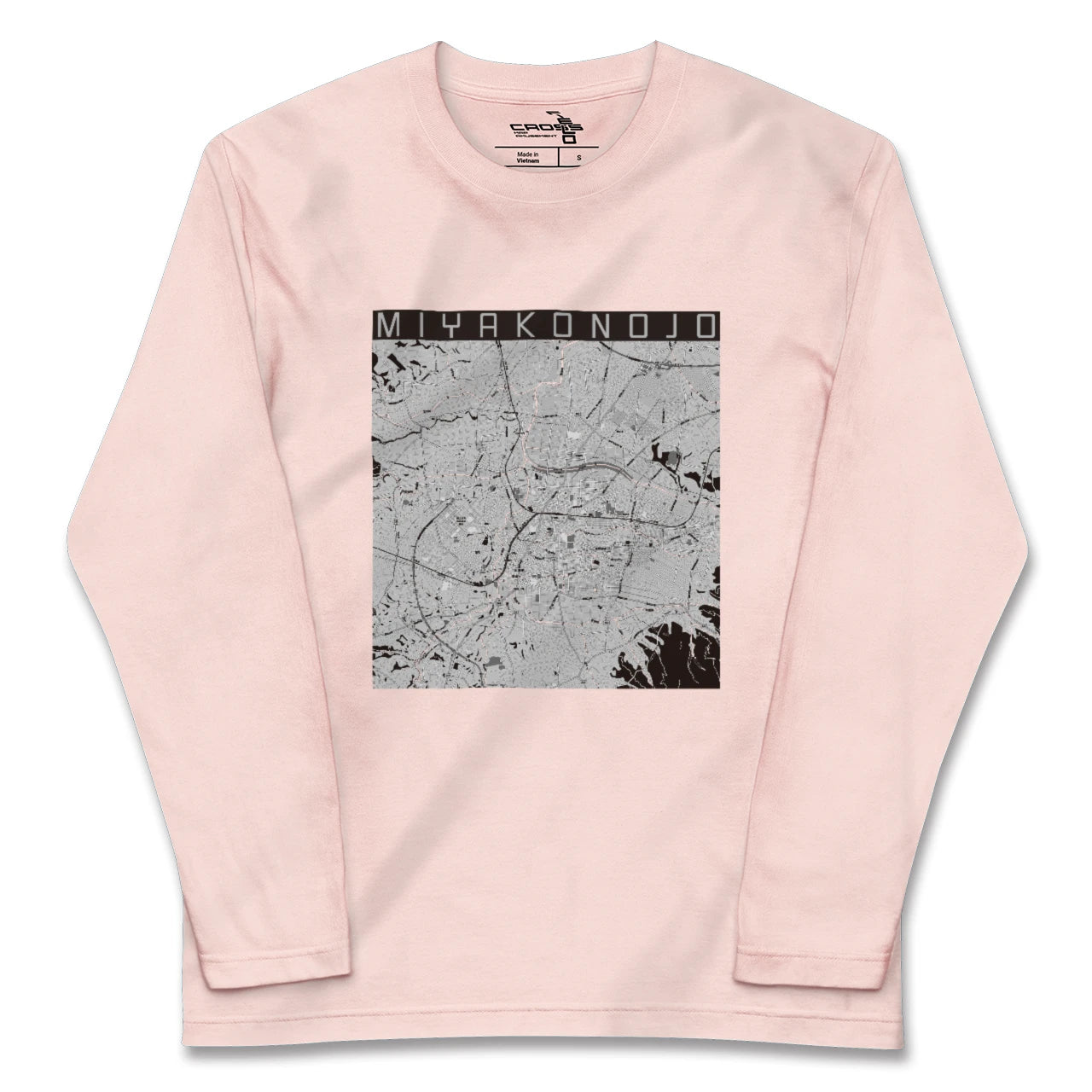 【都城(宮崎県)】地図柄ロングスリーブTシャツ
