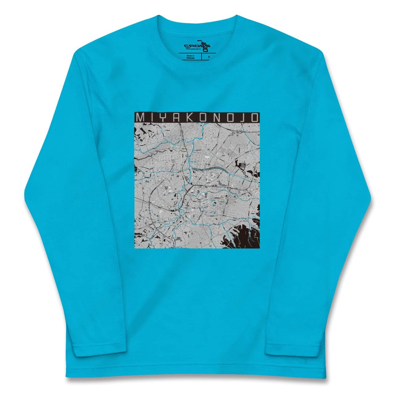 【都城(宮崎県)】地図柄ロングスリーブTシャツ
