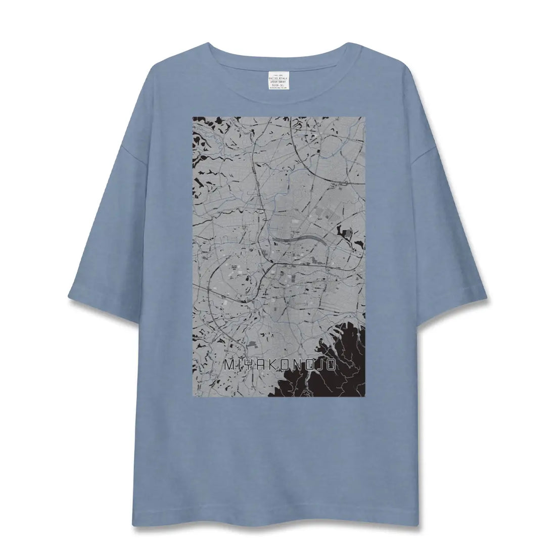 【都城(宮崎県)】地図柄ビッグシルエットTシャツ