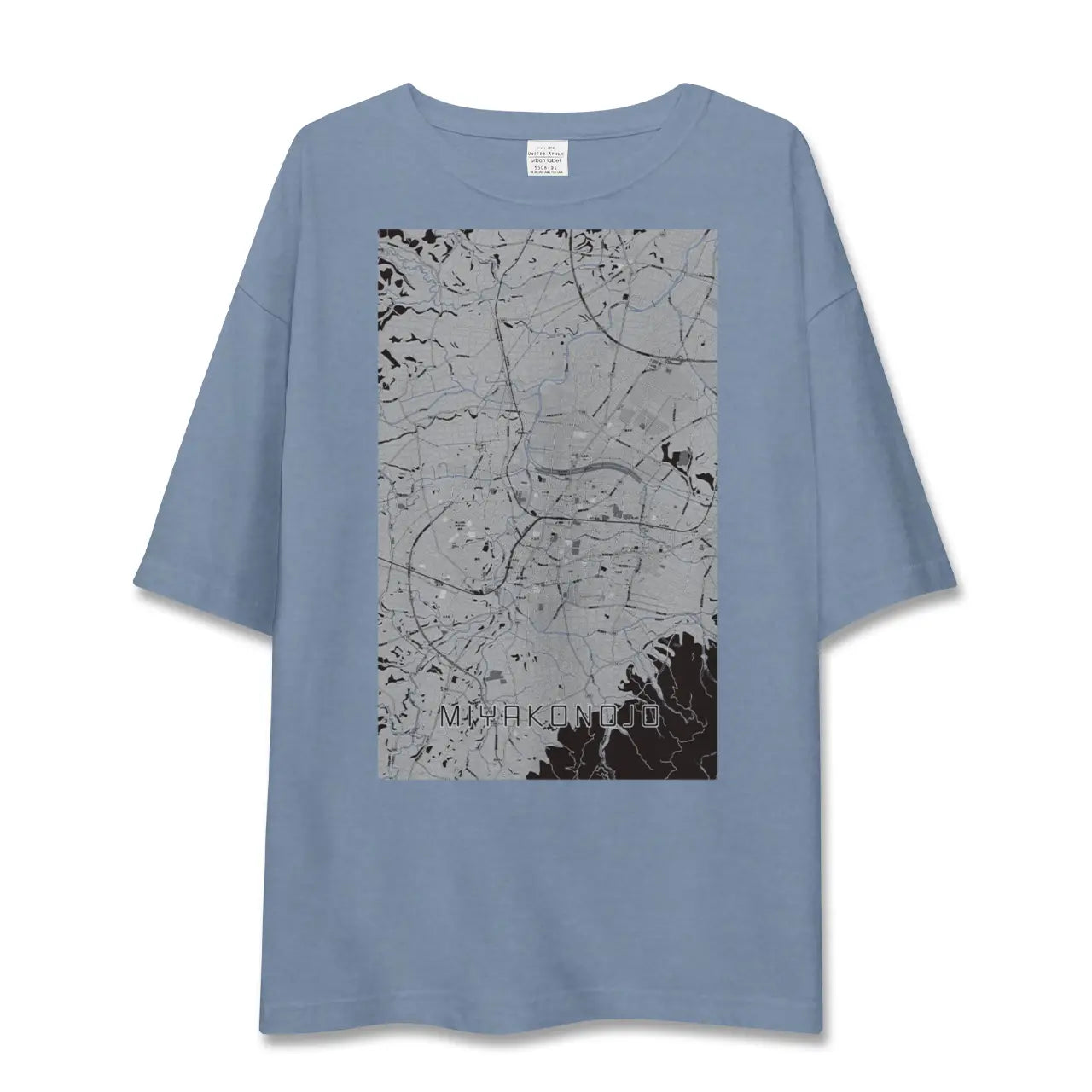 【都城(宮崎県)】地図柄ビッグシルエットTシャツ