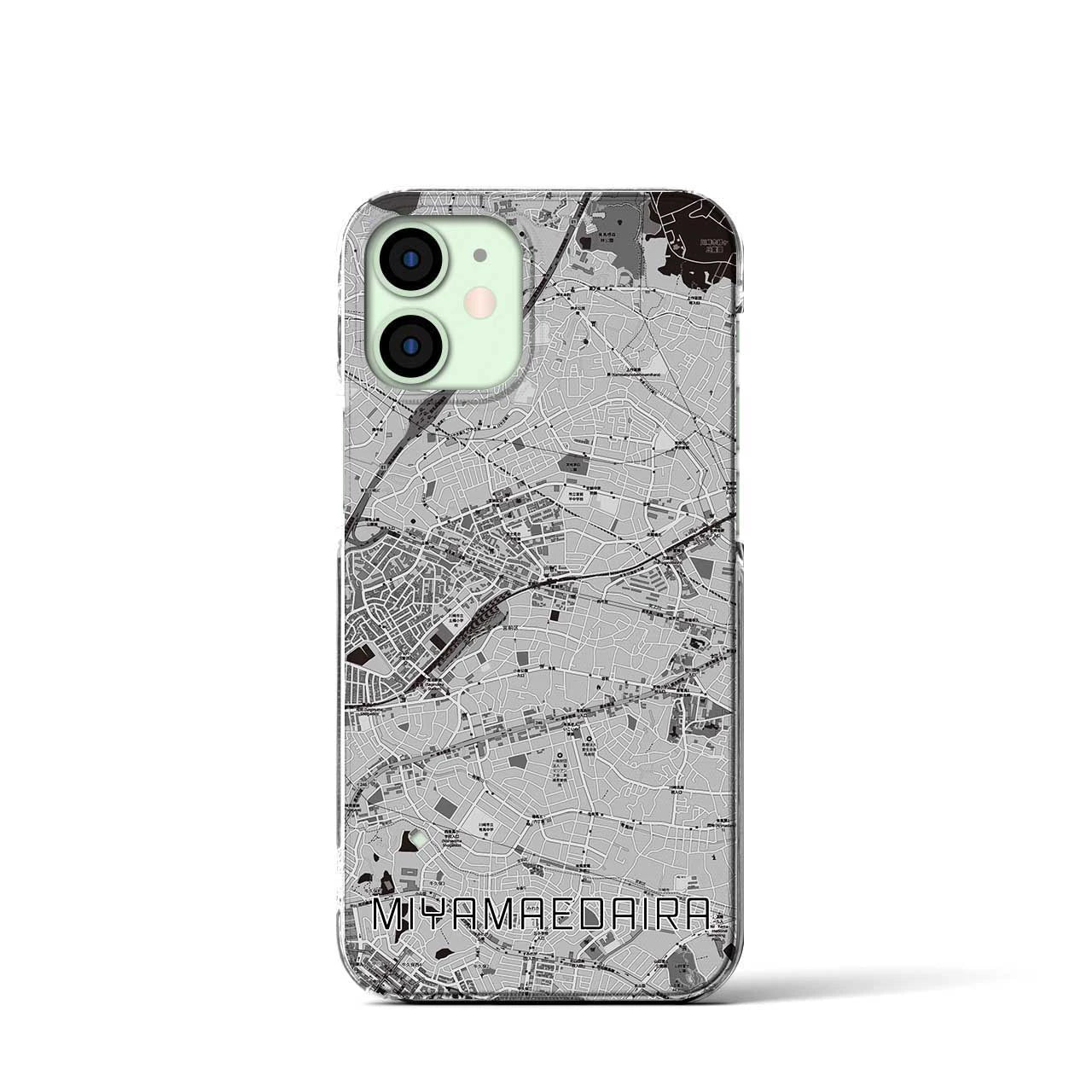 【宮前平(神奈川県)】地図柄iPhoneケース(クリアタイプ)