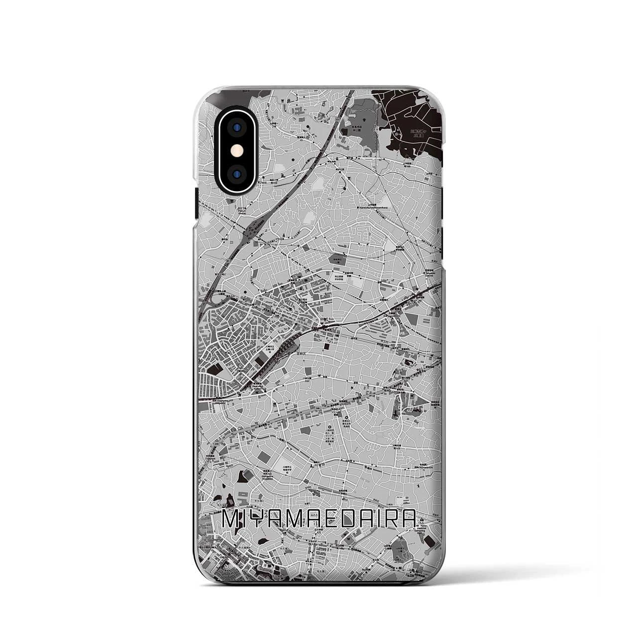 【宮前平(神奈川県)】地図柄iPhoneケース(クリアタイプ)