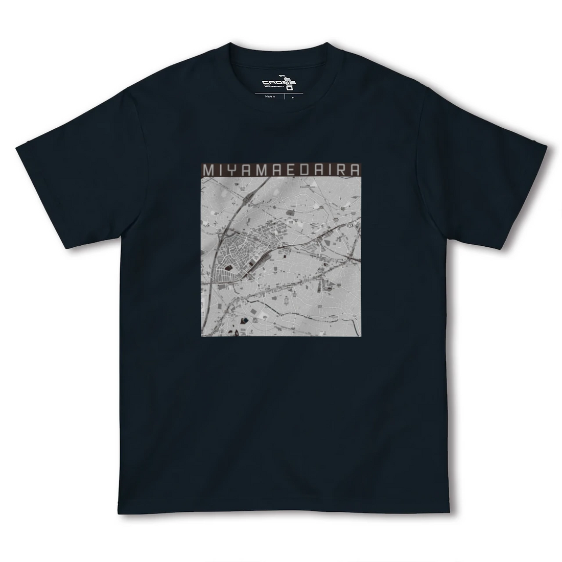 【宮前平(神奈川県)】地図柄ヘビーウェイトTシャツ