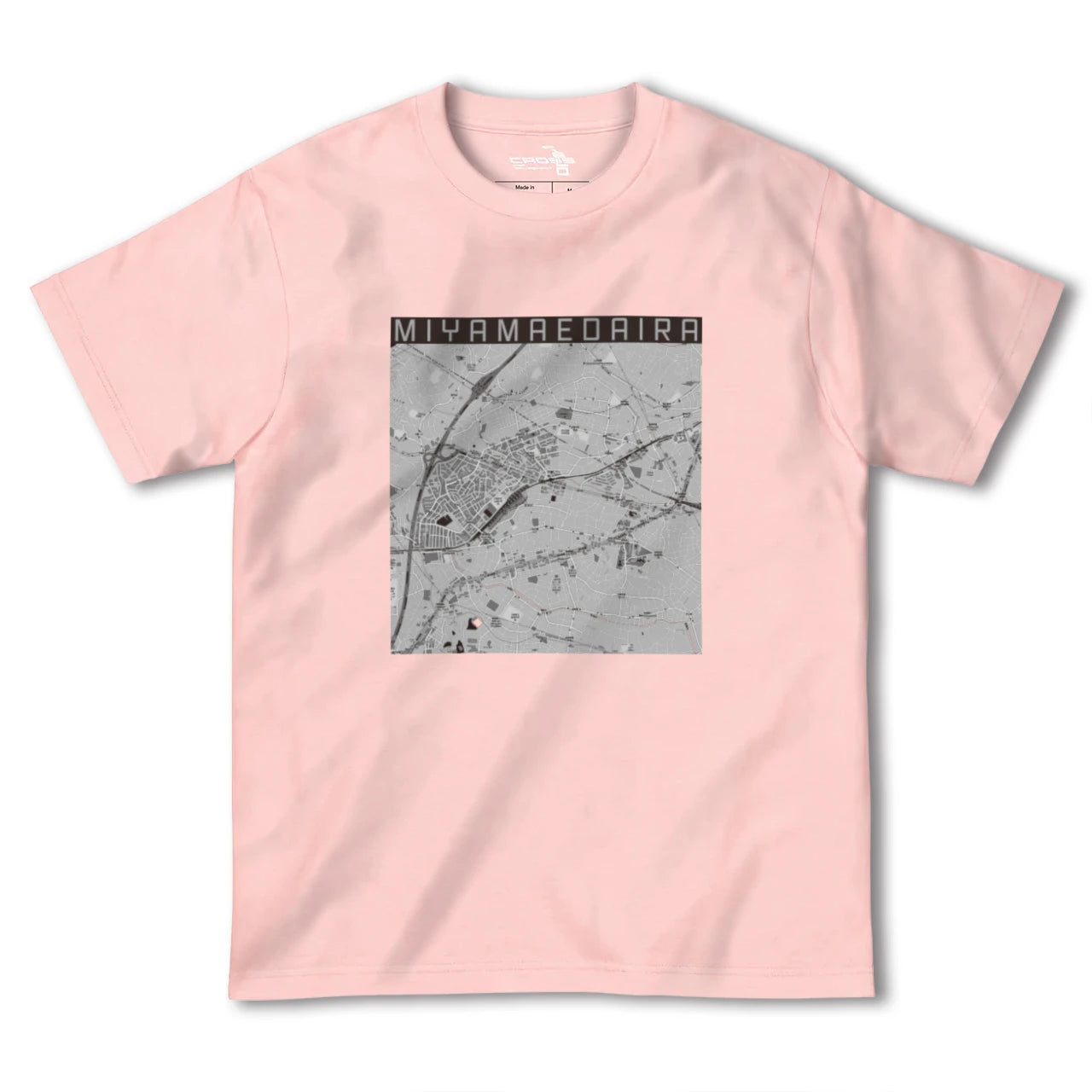 【宮前平(神奈川県)】地図柄ヘビーウェイトTシャツ