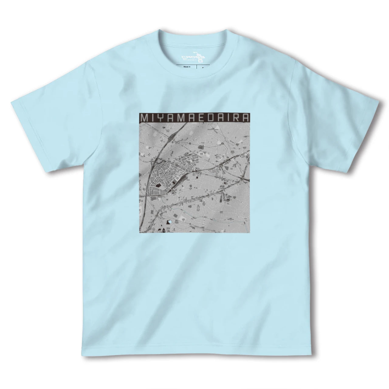 【宮前平(神奈川県)】地図柄ヘビーウェイトTシャツ