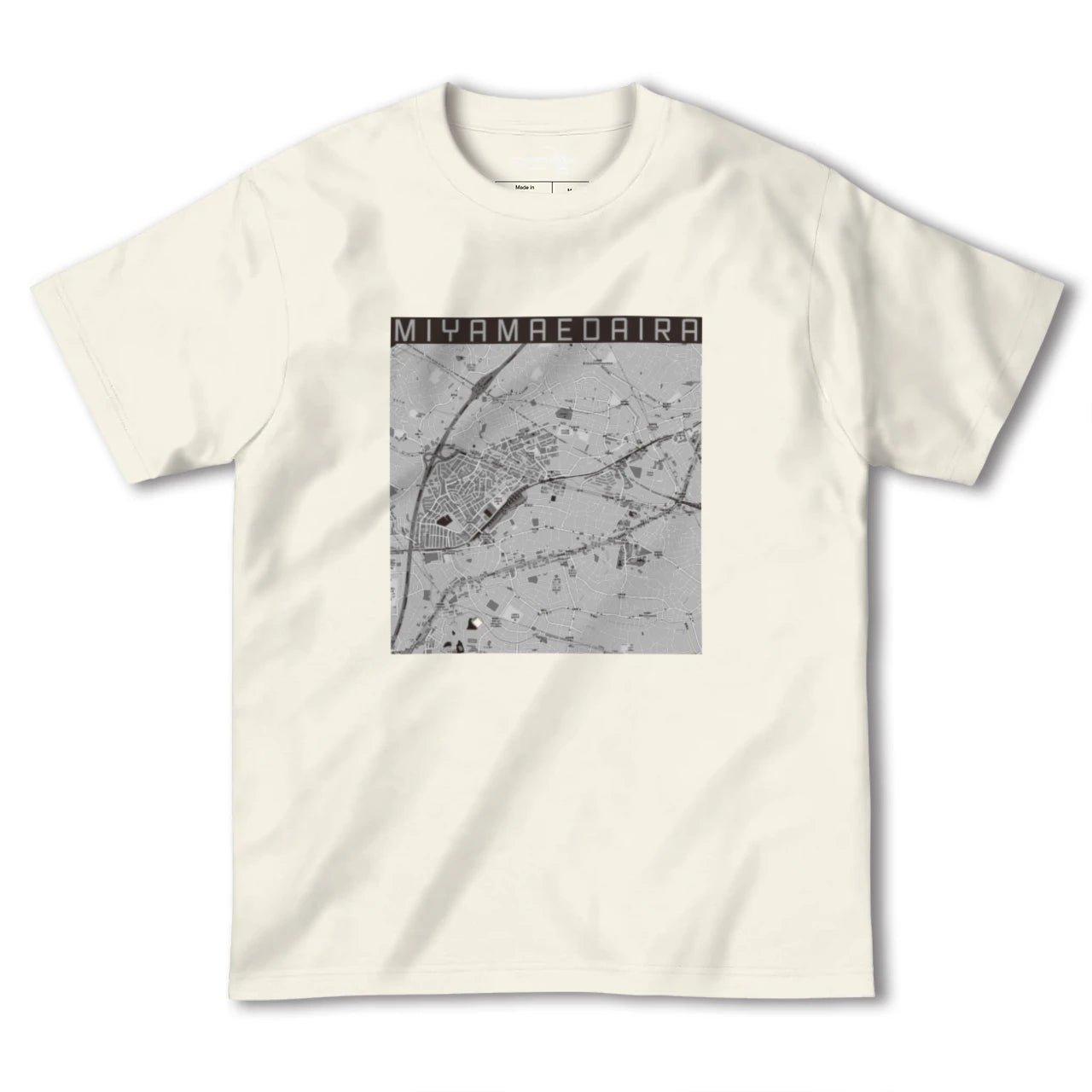 【宮前平(神奈川県)】地図柄ヘビーウェイトTシャツ