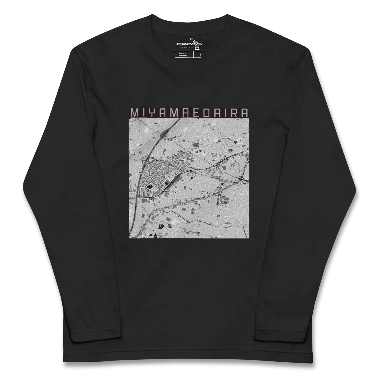 【宮前平(神奈川県)】地図柄ロングスリーブTシャツ