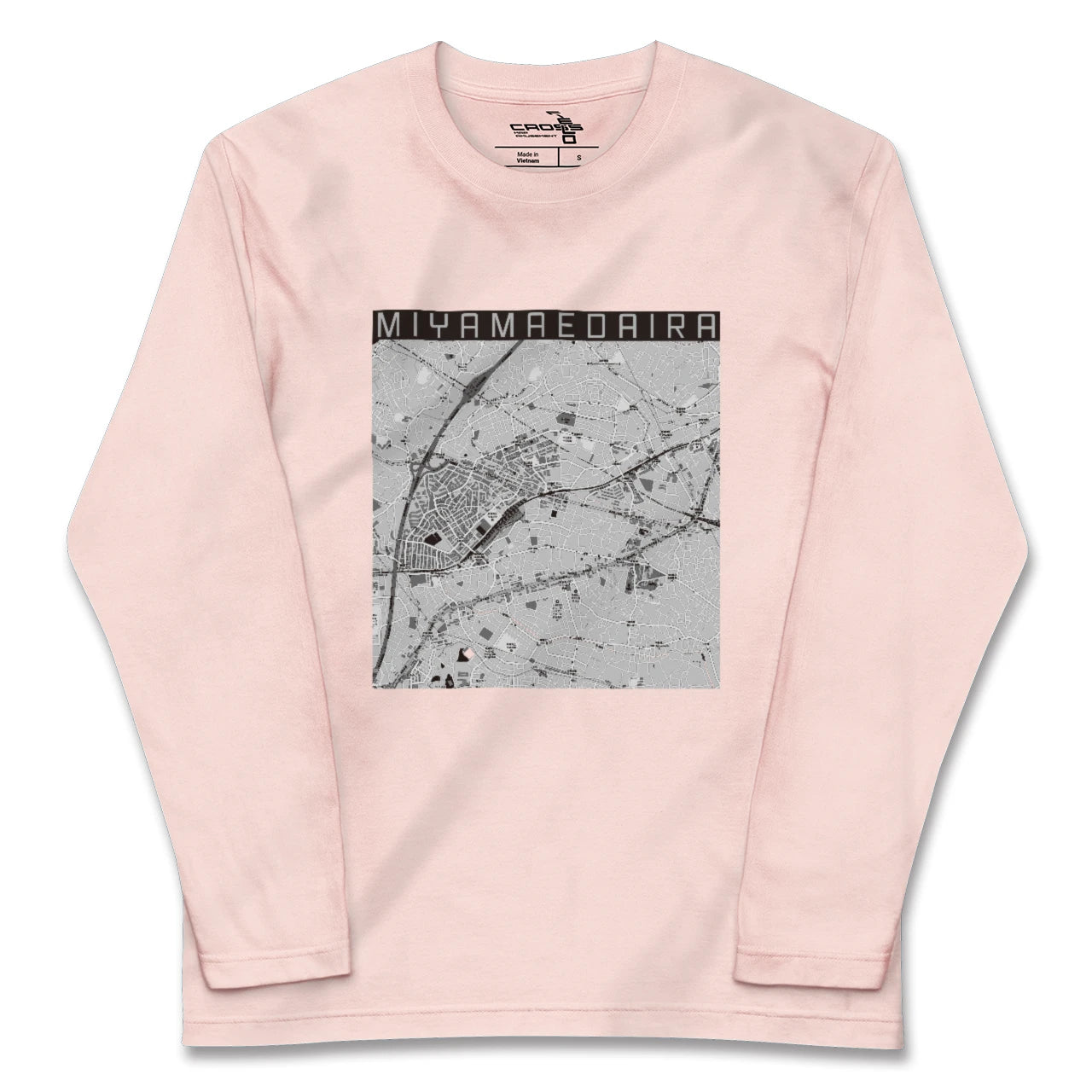 【宮前平(神奈川県)】地図柄ロングスリーブTシャツ