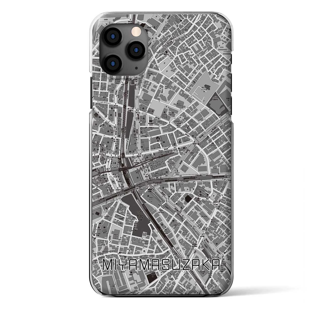 【宮益坂(東京都)】地図柄iPhoneケース(クリアタイプ)