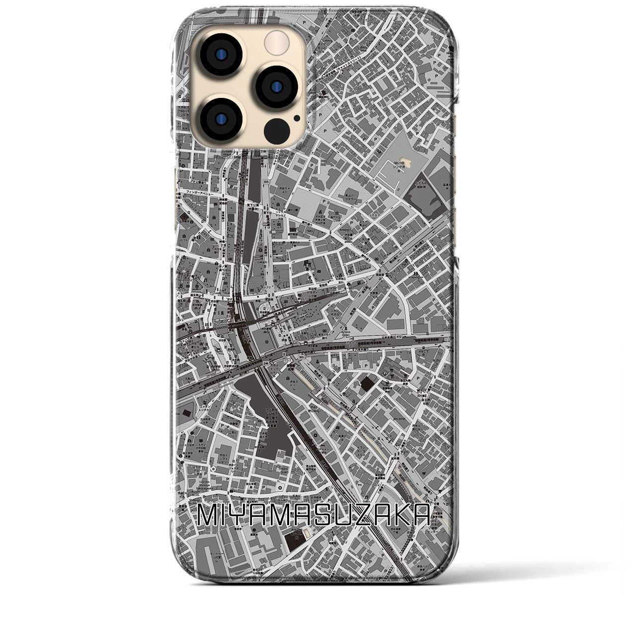 【宮益坂(東京都)】地図柄iPhoneケース(クリアタイプ)