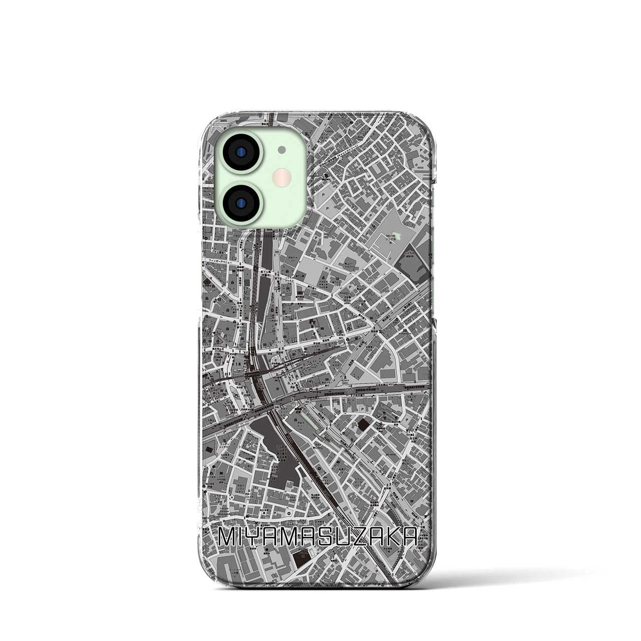 【宮益坂(東京都)】地図柄iPhoneケース(クリアタイプ)