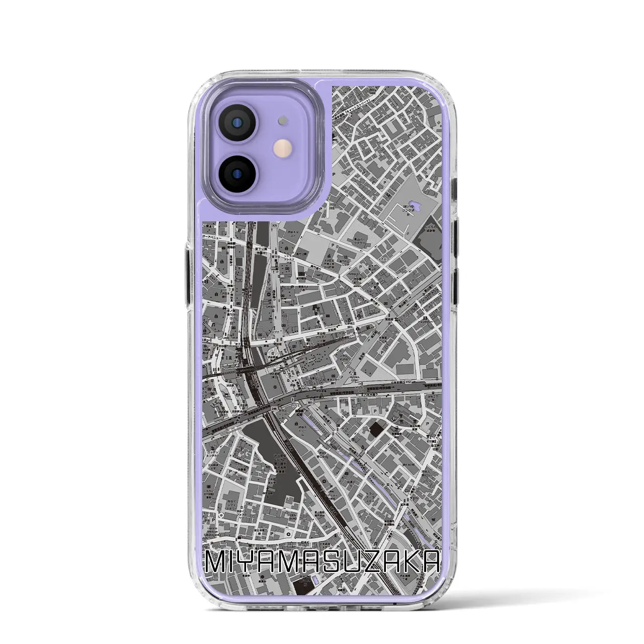 【宮益坂(東京都)】地図柄iPhoneケース(MagSafeタイプ)