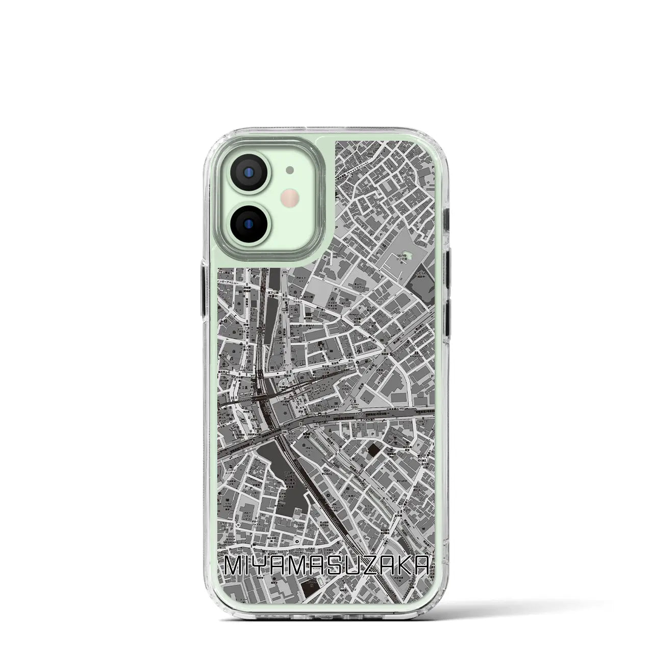 【宮益坂(東京都)】地図柄iPhoneケース(MagSafeタイプ)