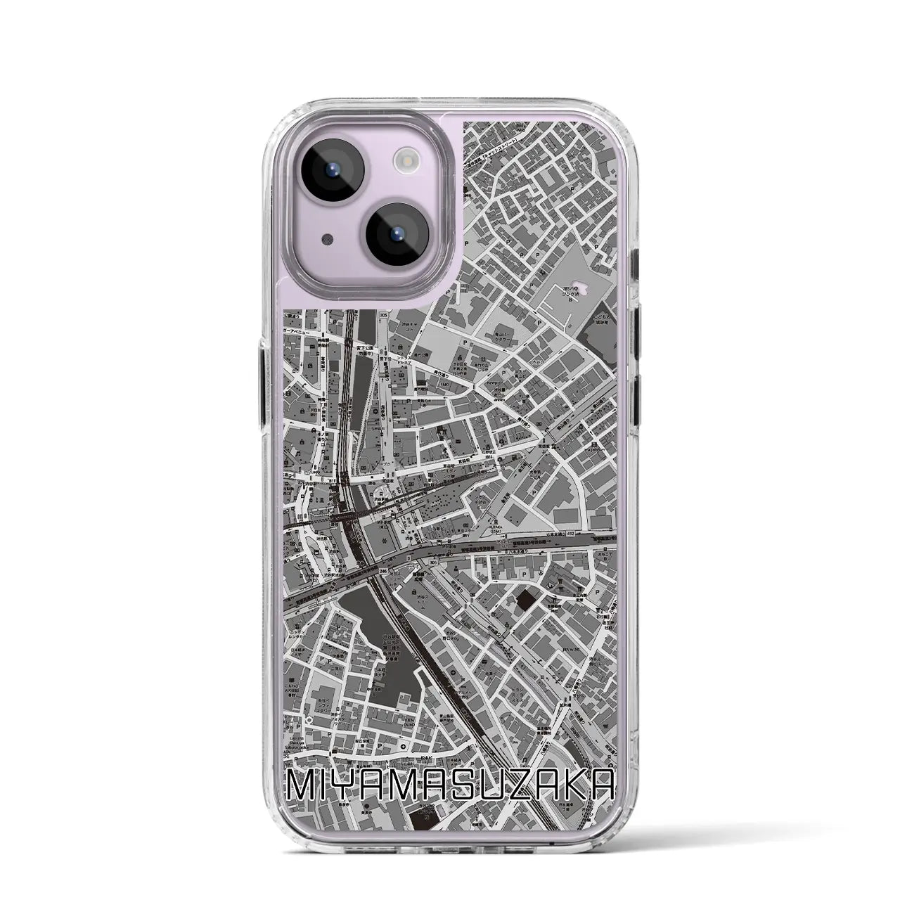 【宮益坂(東京都)】地図柄iPhoneケース(MagSafeタイプ)