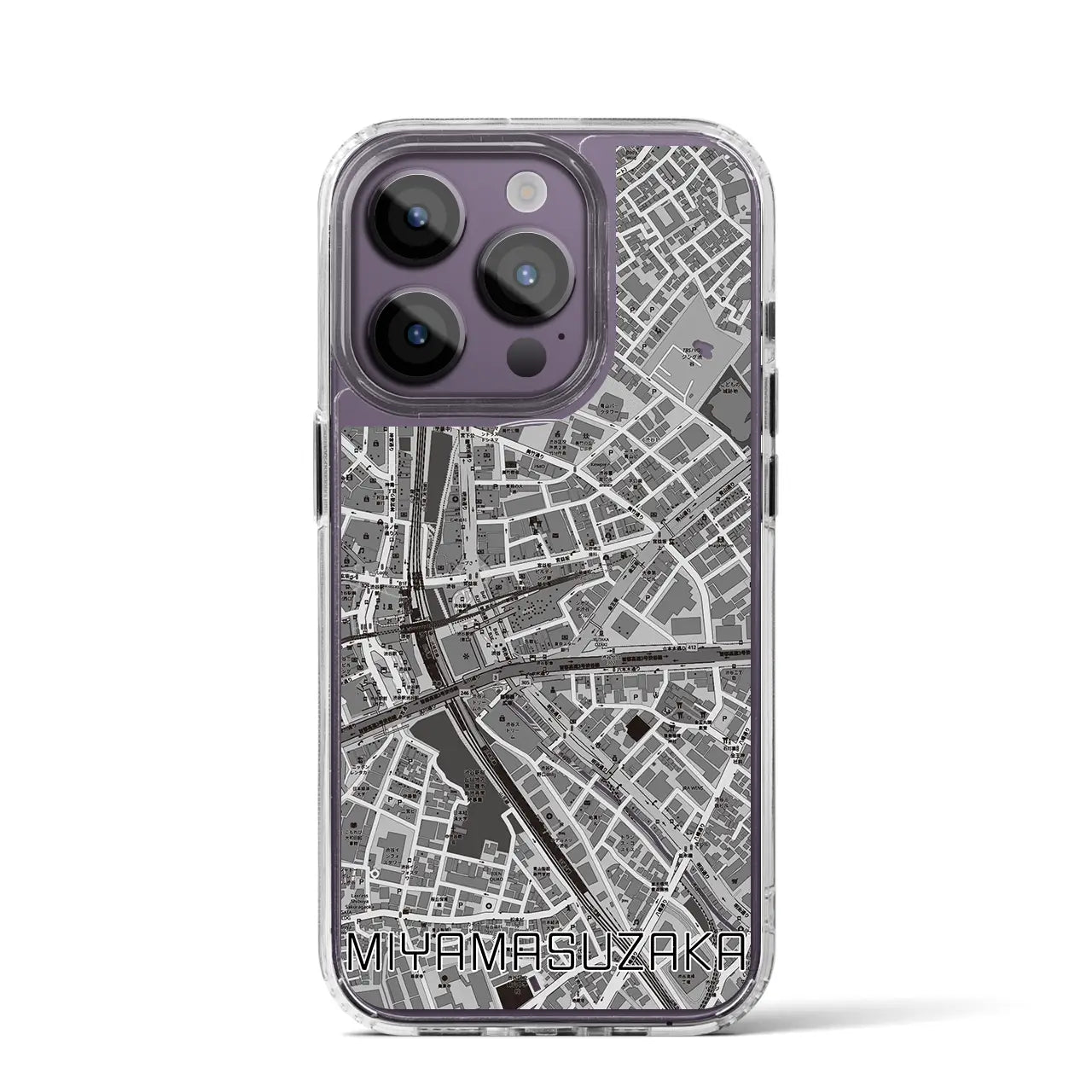 【宮益坂(東京都)】地図柄iPhoneケース(MagSafeタイプ)