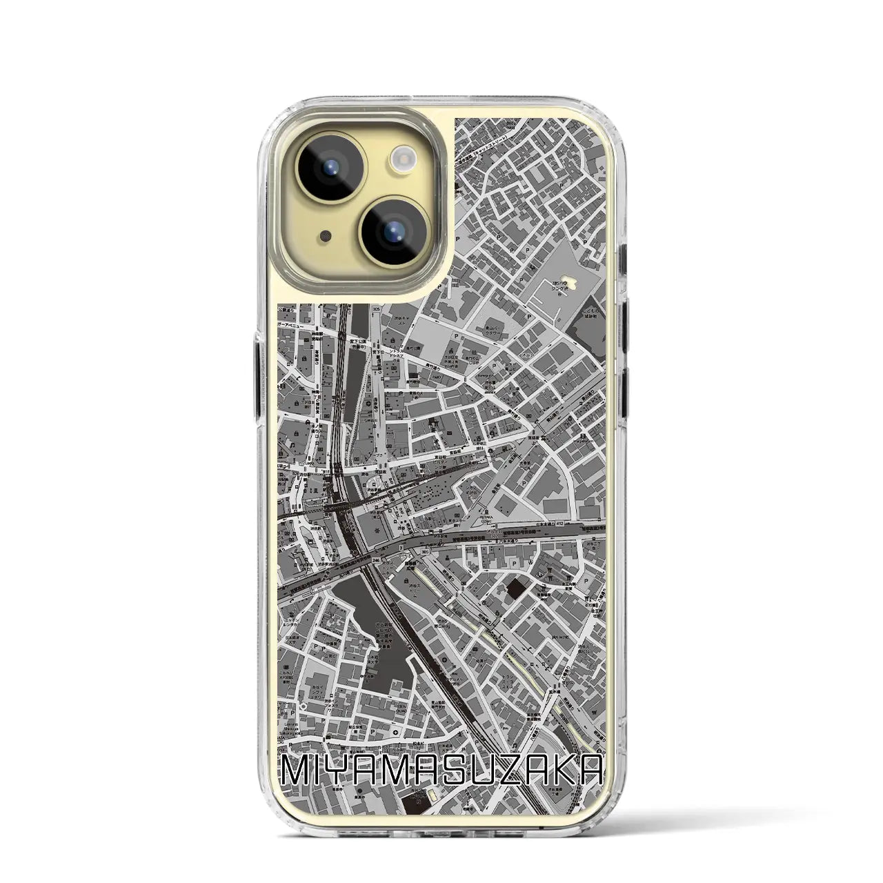 【宮益坂(東京都)】地図柄iPhoneケース(MagSafeタイプ)