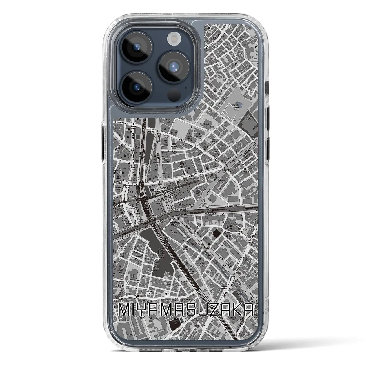 【宮益坂(東京都)】地図柄iPhoneケース(MagSafeタイプ)
