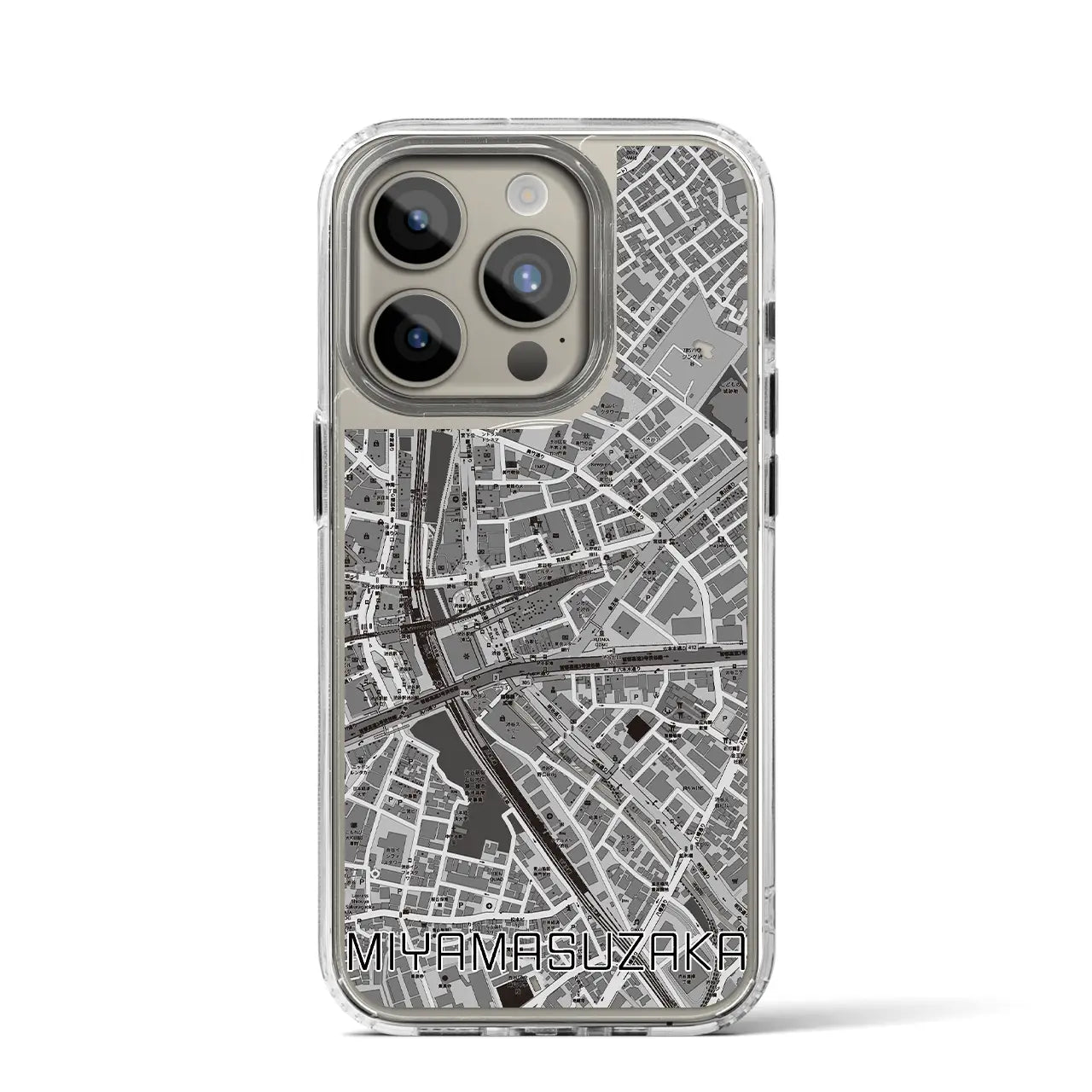 【宮益坂(東京都)】地図柄iPhoneケース(MagSafeタイプ)