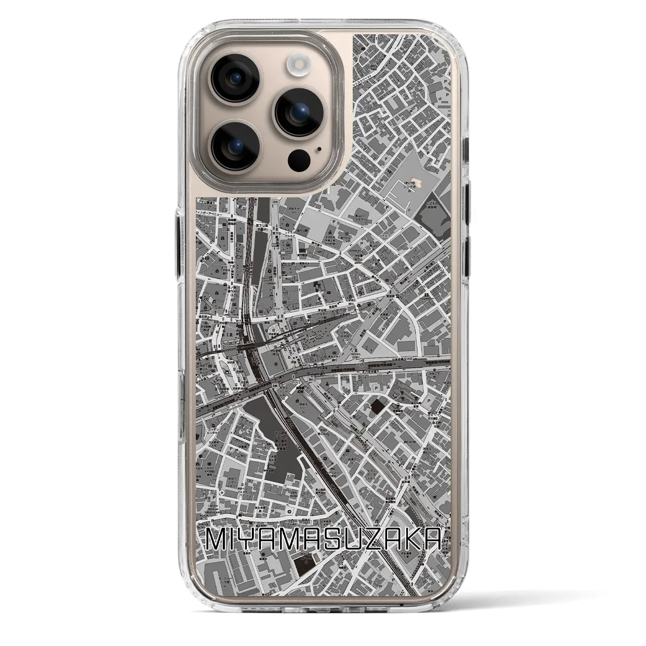 【宮益坂(東京都)】地図柄iPhoneケース(MagSafeタイプ)