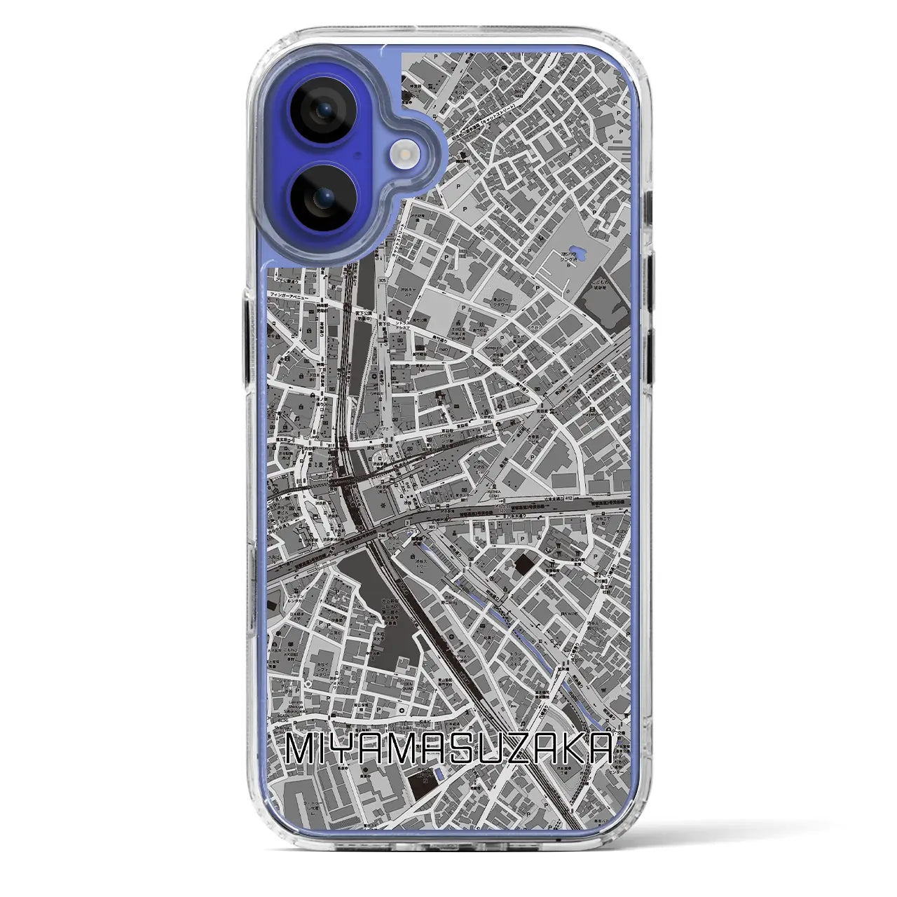 【宮益坂(東京都)】地図柄iPhoneケース(MagSafeタイプ)