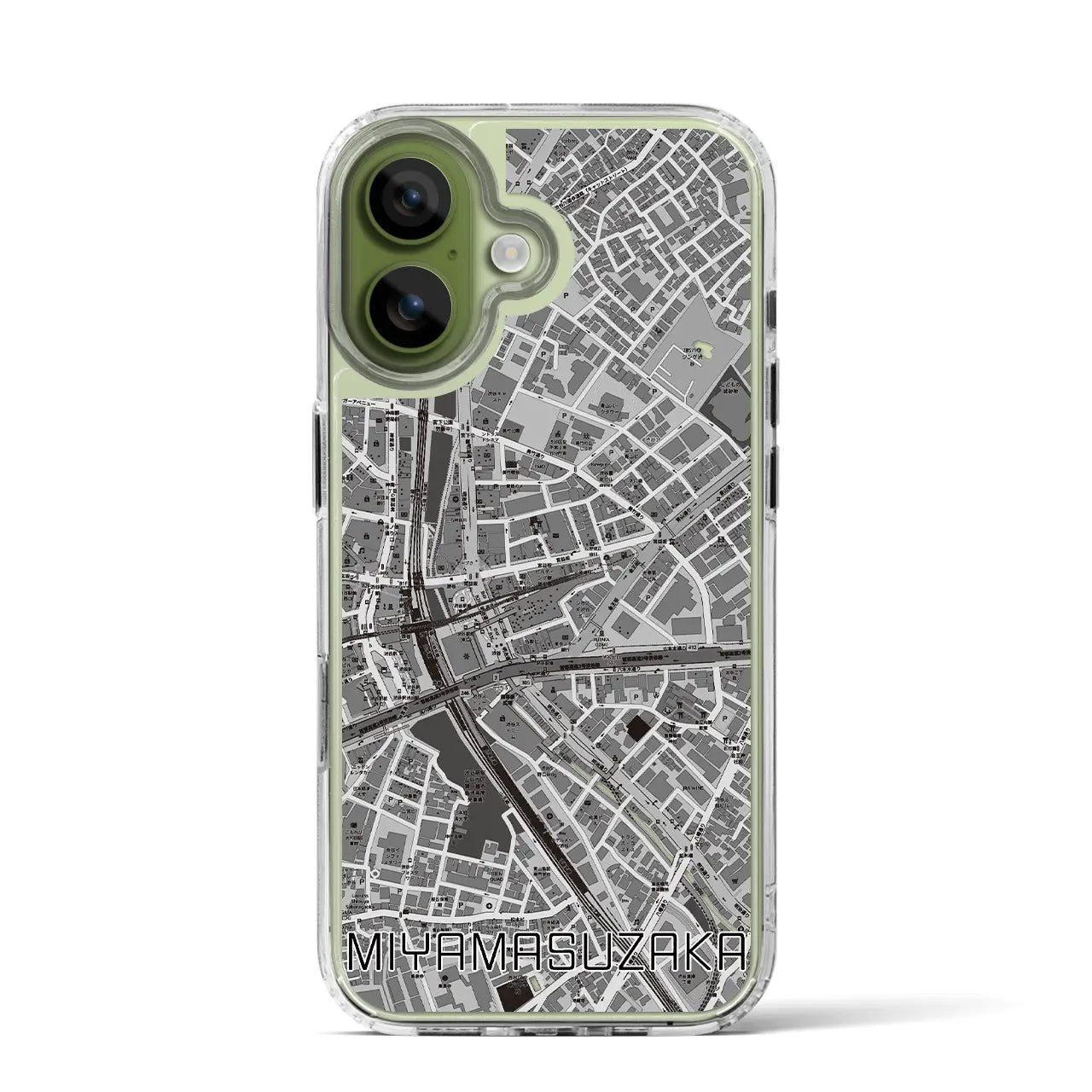 【宮益坂(東京都)】地図柄iPhoneケース(MagSafeタイプ)