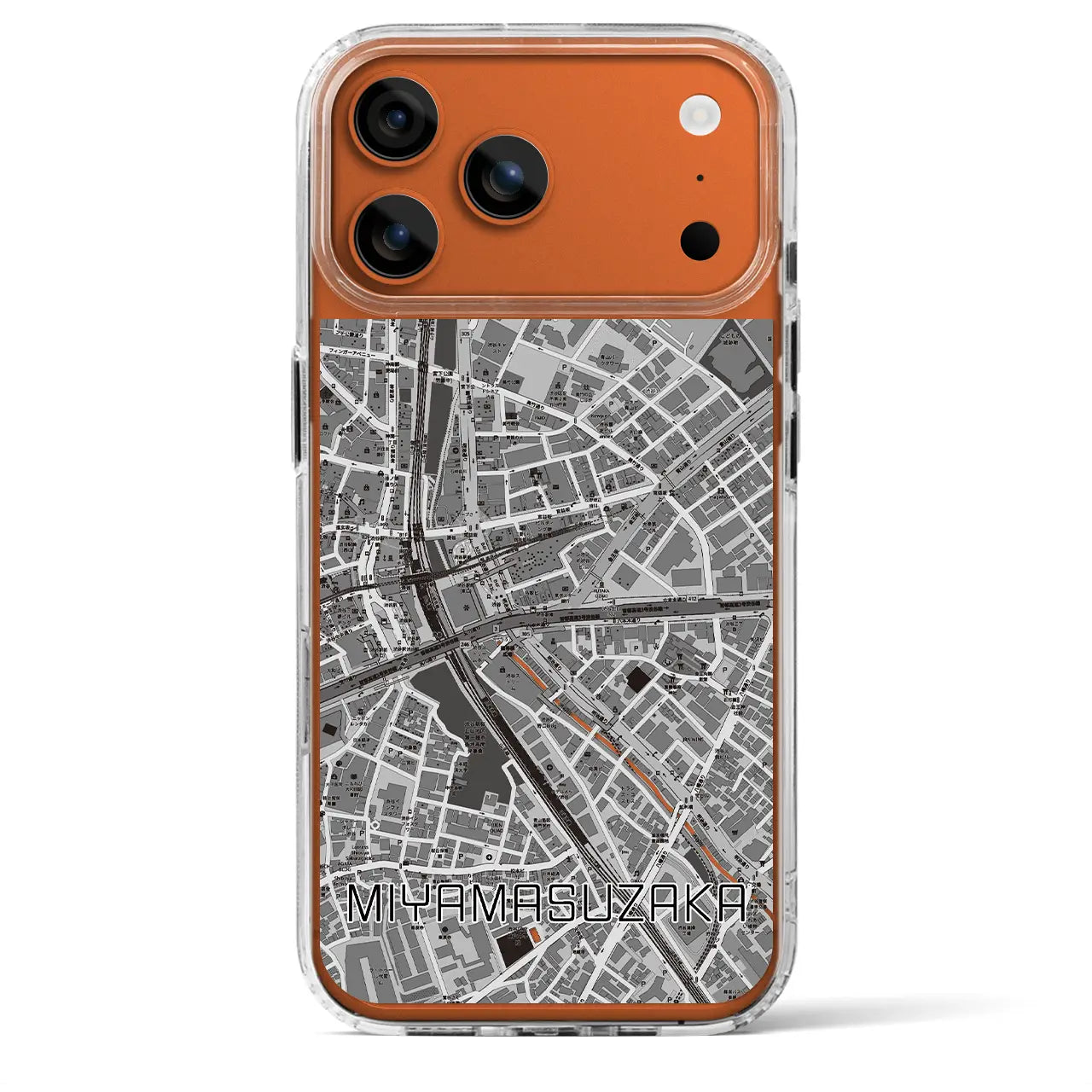 【宮益坂(東京都)】地図柄iPhoneケース(MagSafeタイプ)