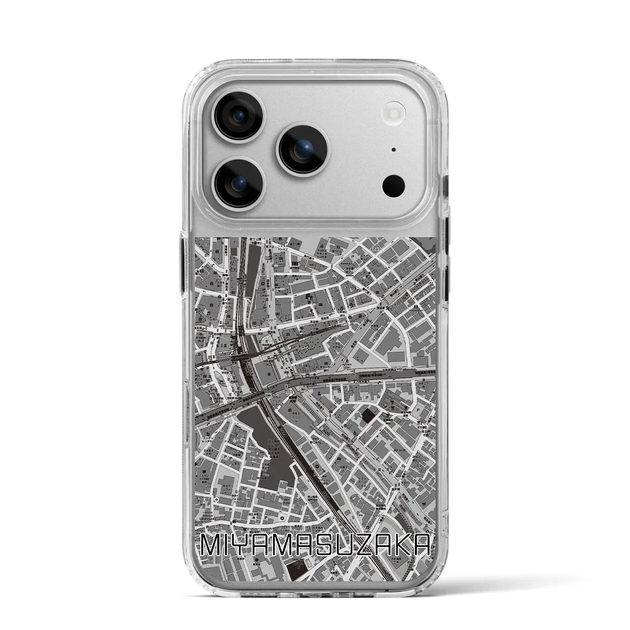 【宮益坂(東京都)】地図柄iPhoneケース(MagSafeタイプ)