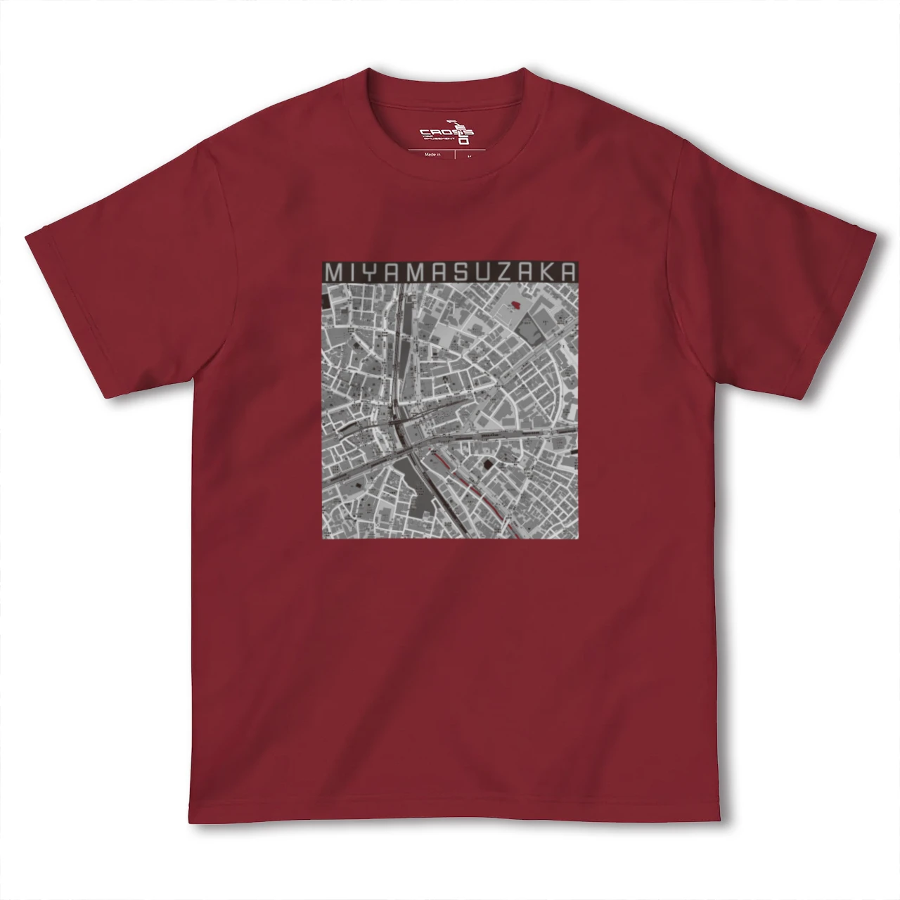 【宮益坂(東京都)】地図柄ヘビーウェイトTシャツ