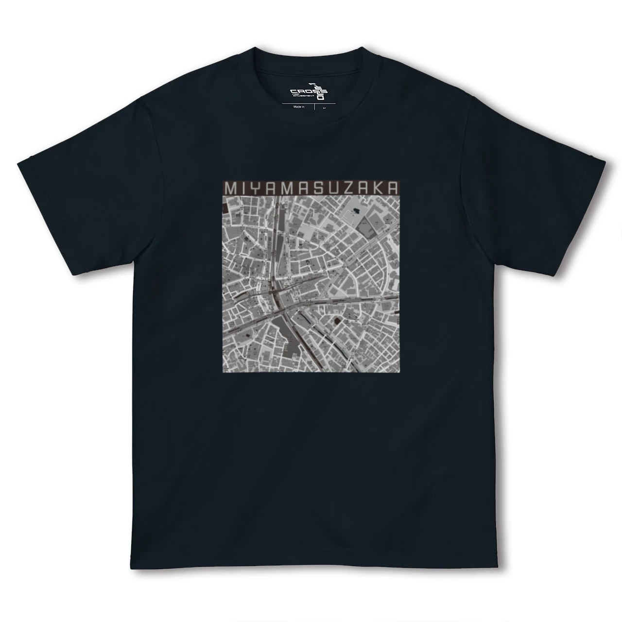 【宮益坂(東京都)】地図柄ヘビーウェイトTシャツ