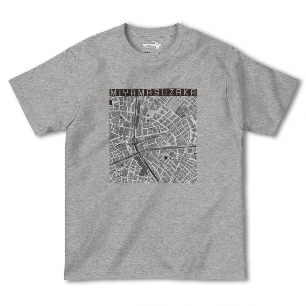 【宮益坂(東京都)】地図柄ヘビーウェイトTシャツ