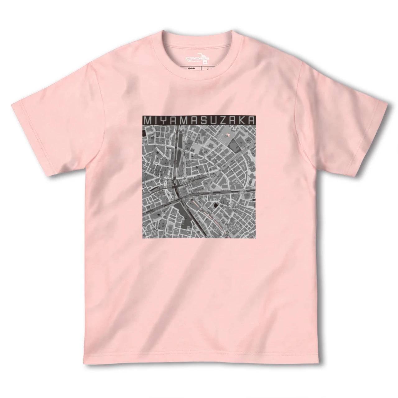 【宮益坂(東京都)】地図柄ヘビーウェイトTシャツ