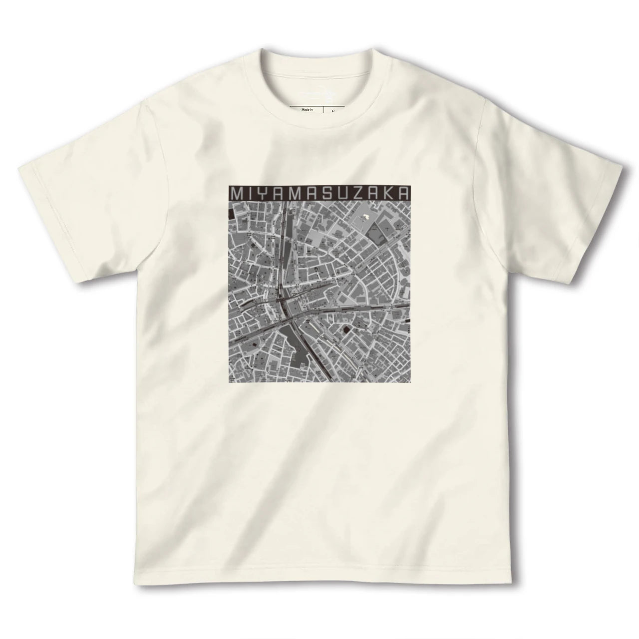 【宮益坂(東京都)】地図柄ヘビーウェイトTシャツ