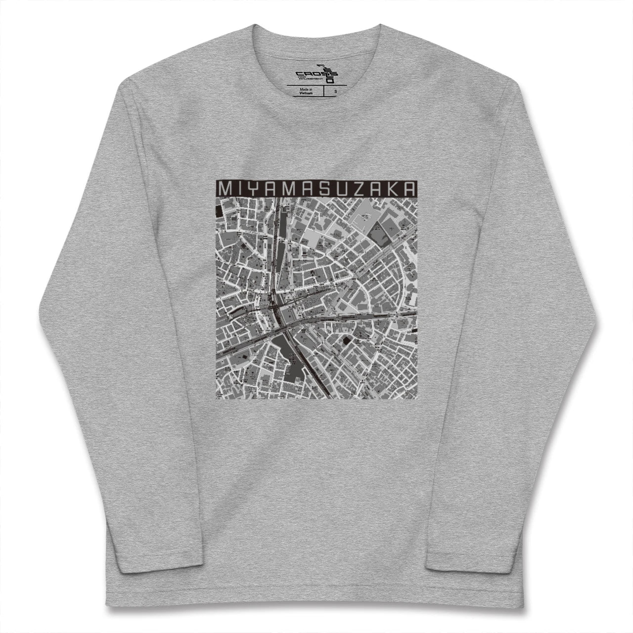 【宮益坂(東京都)】地図柄ロングスリーブTシャツ