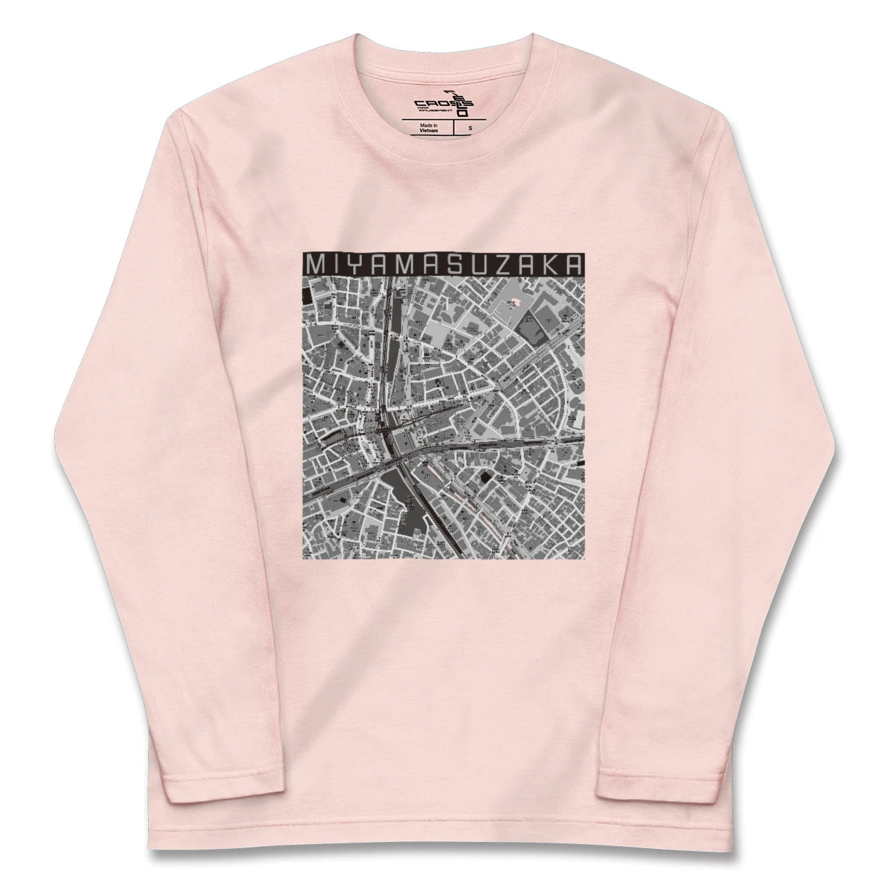 【宮益坂(東京都)】地図柄ロングスリーブTシャツ