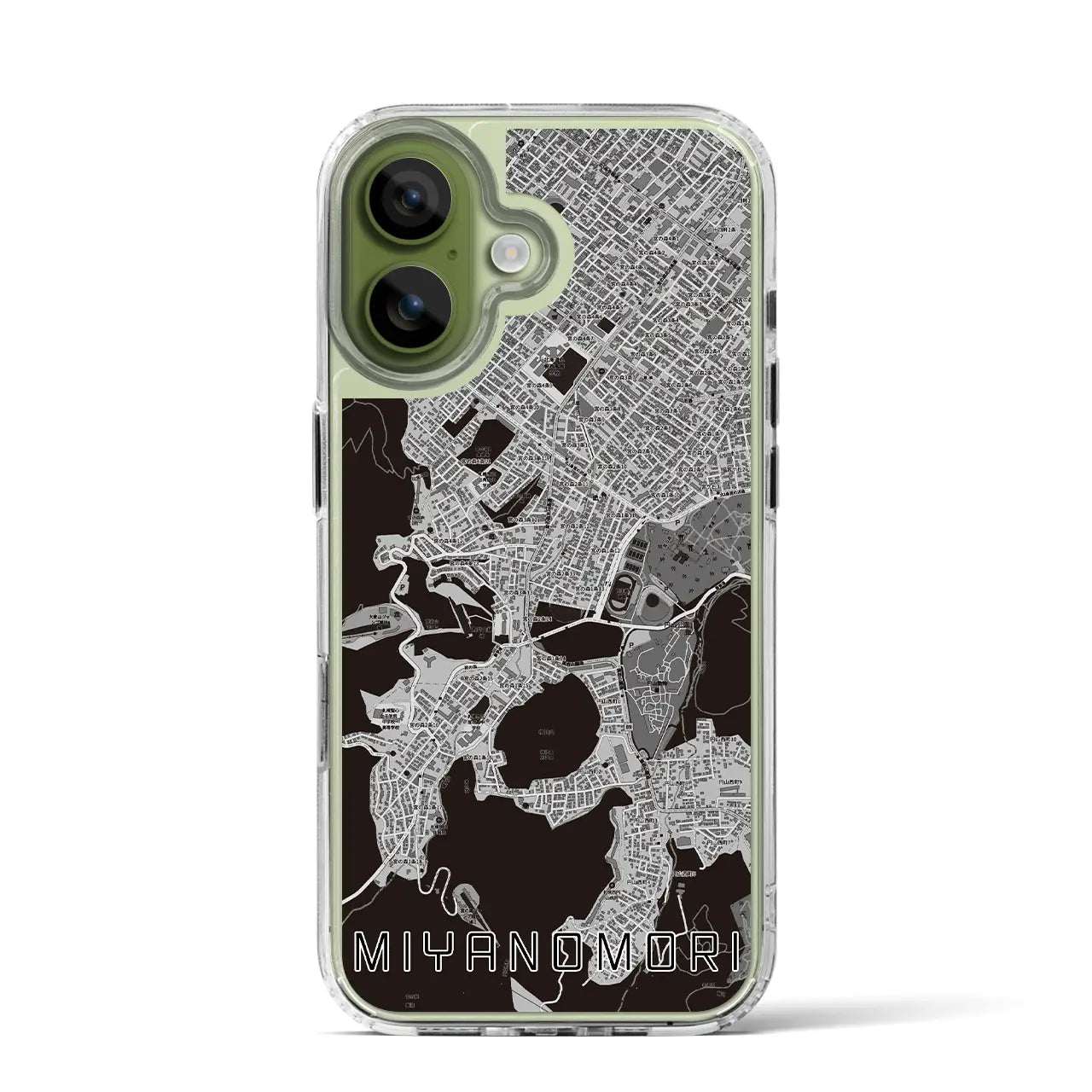 【宮の森(北海道)】地図柄iPhoneケース(MagSafeタイプ)