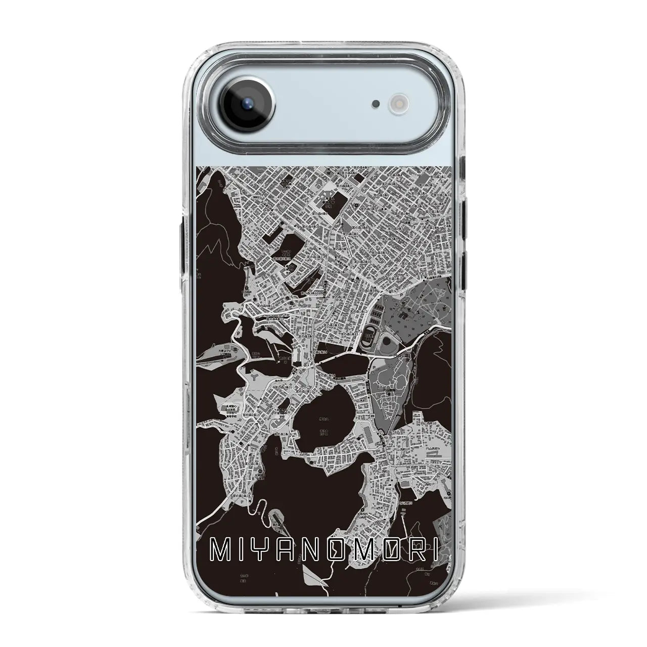 【宮の森(北海道)】地図柄iPhoneケース(MagSafeタイプ)