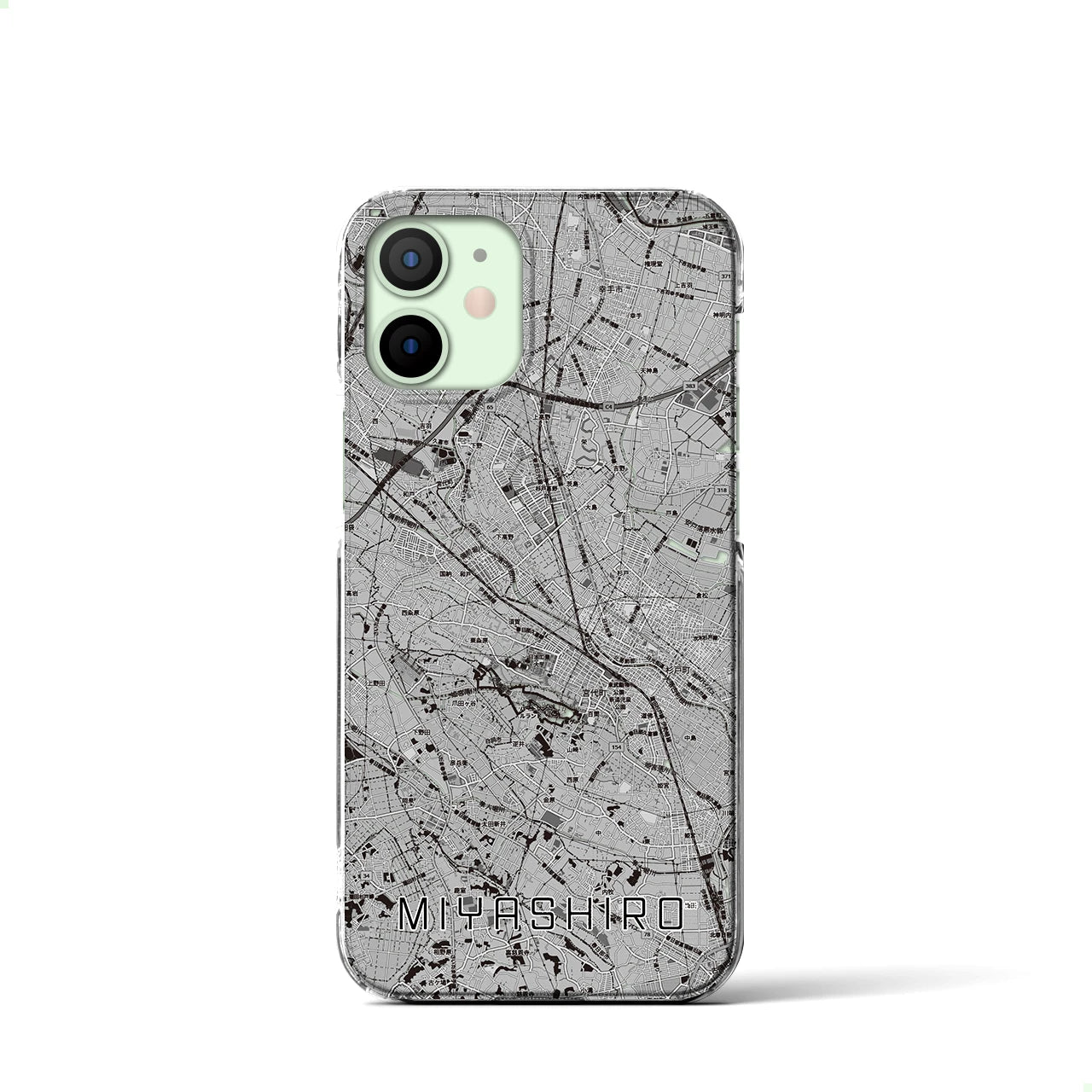 【宮代(埼玉県)】地図柄iPhoneケース(クリアタイプ)