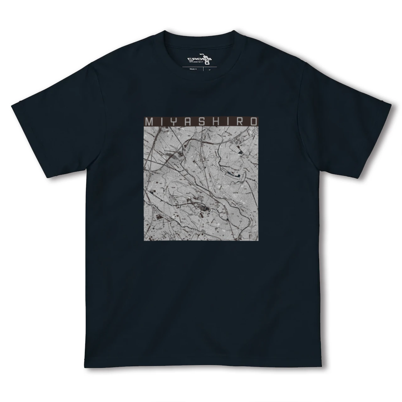 【宮代(埼玉県)】地図柄ヘビーウェイトTシャツ