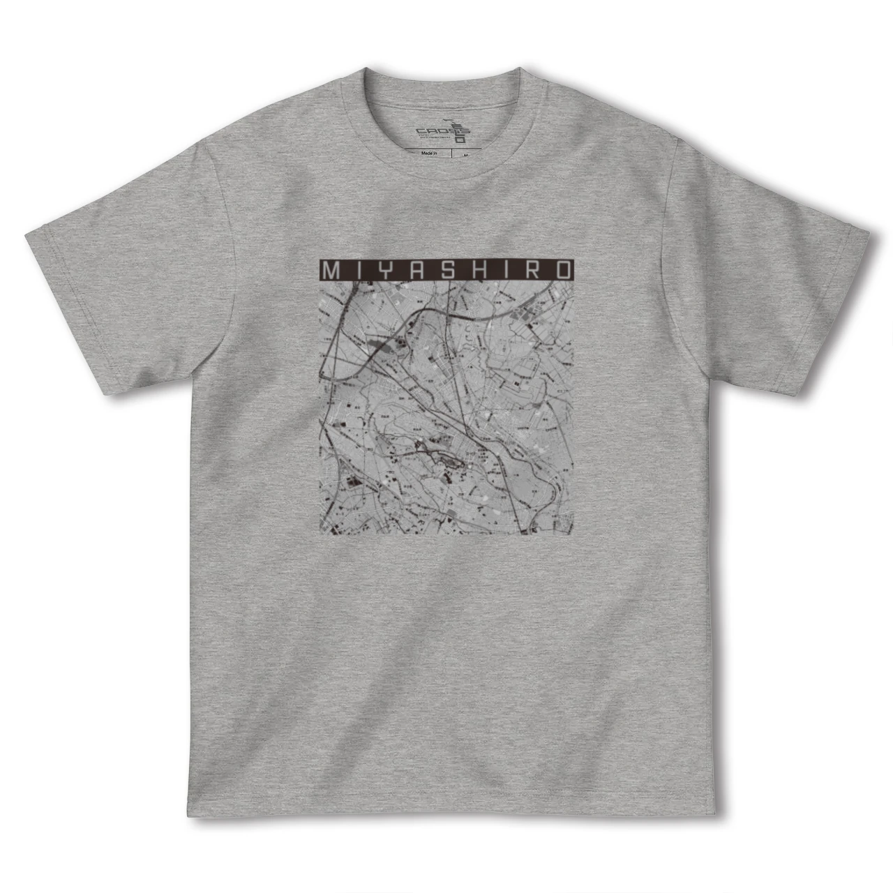 【宮代(埼玉県)】地図柄ヘビーウェイトTシャツ