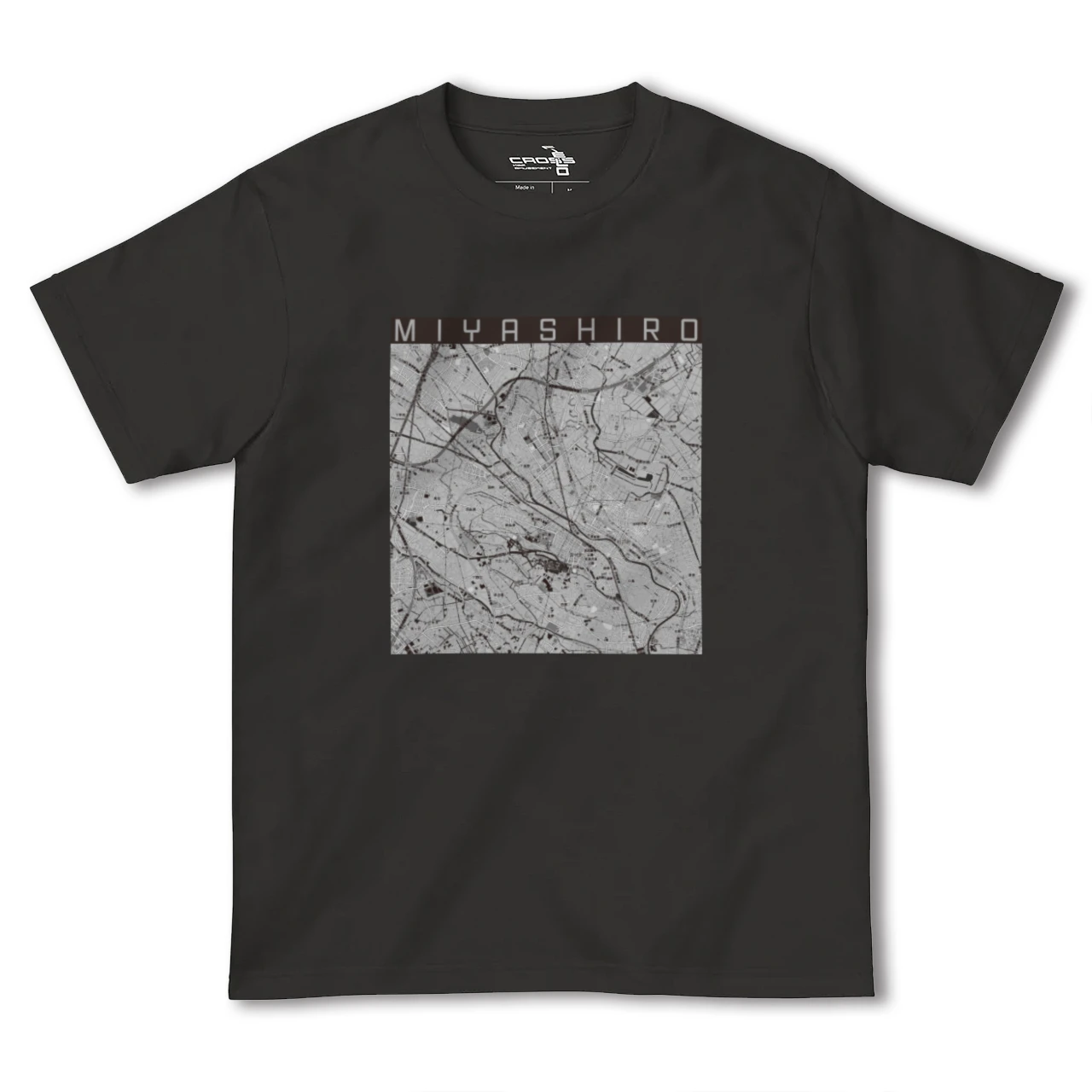 【宮代(埼玉県)】地図柄ヘビーウェイトTシャツ