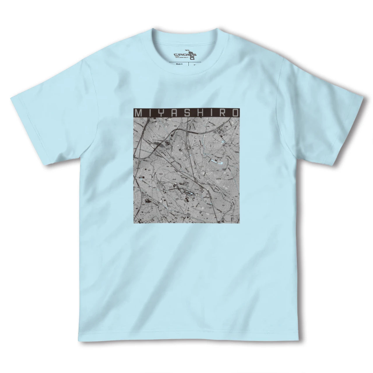 【宮代(埼玉県)】地図柄ヘビーウェイトTシャツ