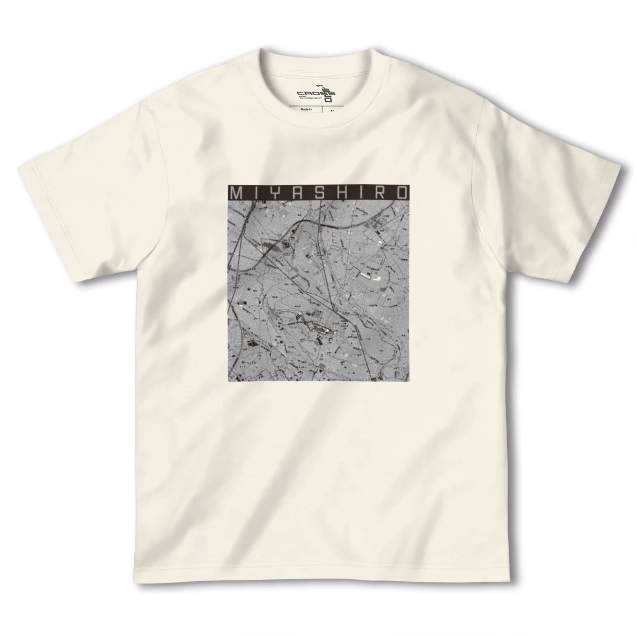 【宮代(埼玉県)】地図柄ヘビーウェイトTシャツ