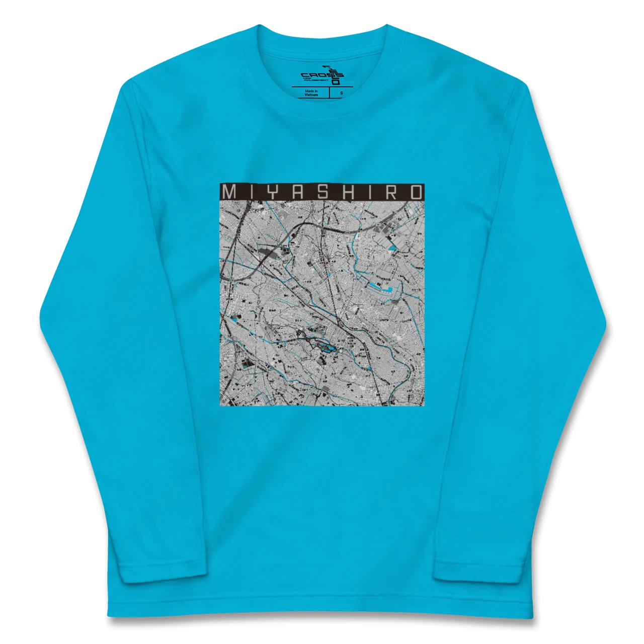 【宮代(埼玉県)】地図柄ロングスリーブTシャツ